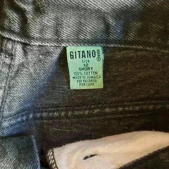 Vintage Gitano High Rise Mom Tapered Leg Jeans Black Sz 12 Short 100%‎ Cotton - Picture 10 of 14